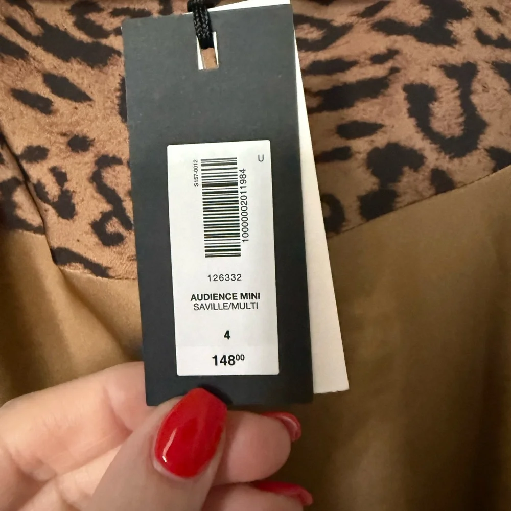 ARITZIA Babaton Brown Leopard Print Backless Dress - Picture 4 of 4
